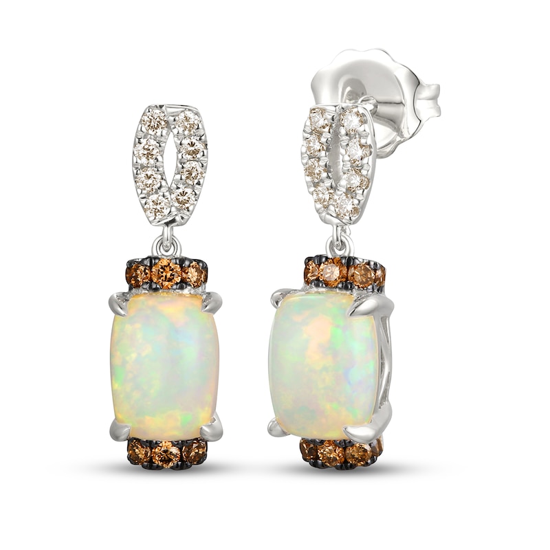 Le Vian Natural Opal Earrings 1/4 ct tw Diamonds 14K Vanilla Gold
