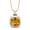 Thumbnail Image 0 of Le Vian Natural Citrine Necklace 1/8 ct tw Diamonds 14K Honey Gold