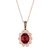 Thumbnail Image 0 of Le Vian Natural Rhodolite Garnet Necklace 1/5 ct tw Diamonds 14K Strawberry Gold