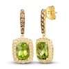 Thumbnail Image 0 of Le Vian Natural Peridot Earrings 1/2 ct tw Diamonds 14K Honey Gold