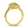 Thumbnail Image 2 of Le Vian Natural Peridot Ring 1/2 ct tw Diamonds 14K Honey Gold