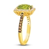 Thumbnail Image 3 of Le Vian Natural Peridot Ring 1/2 ct tw Diamonds 14K Honey Gold