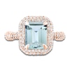 Thumbnail Image 2 of LALI Jewels Natural Aquamarine Engagement Ring 1 ct Diamonds 14K Rose Gold
