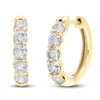 Thumbnail Image 1 of Diamond Hoop Earrings 1/2 ct tw 14K Yellow Gold