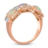 Thumbnail Image 1 of Le Vian Natural Opal, Natural Topaz  & Diamond Ring 3/8 ct tw 14K Strawberry Gold