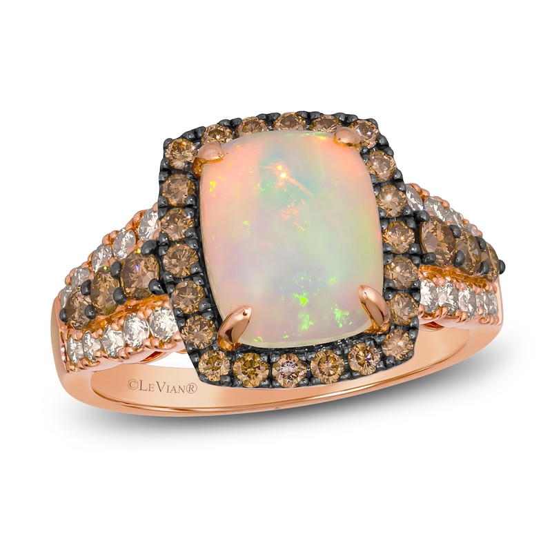 Le Vian Natural Opal & Diamond Ring 1 ct tw 14K Strawberry Gold
