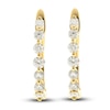 Thumbnail Image 0 of Diamond Hoop Earrings 7/8 ct tw Round 14K Yellow Gold