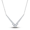 Thumbnail Image 0 of Vera Wang WISH Diamond Necklace 3/4 ct tw Round 10K White Gold