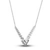 Thumbnail Image 2 of Vera Wang WISH Diamond Necklace 3/4 ct tw Round 10K White Gold