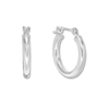 Thumbnail Image 1 of Hoop Earrings 14K White Gold 15mm