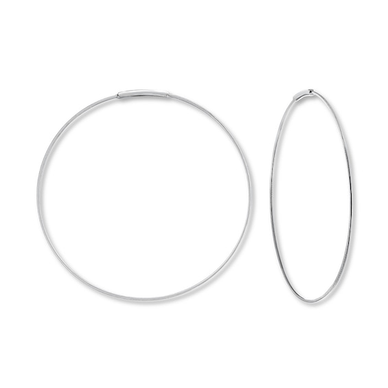 Endless Hoop Earrings 14k White Gold Jared Endless Hoop Earrings 14k White Gold Jared