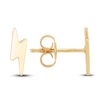 Thumbnail Image 2 of Young Teen Lightning Bolt Earrings 14K Yellow Gold