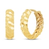 Thumbnail Image 0 of Faceted Huggie Earrings 10K Yellow Gold