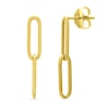 Thumbnail Image 0 of Paper Clip Chain Earrings 14K Yellow Gold