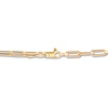 Thumbnail Image 1 of Italia D'Oro Hollow Paper Clip Chain Necklace 14K Yellow Gold 24"