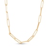 Thumbnail Image 0 of Italia D'Oro Paper Clip Necklace 14K Yellow Gold 20"