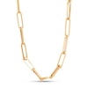 Thumbnail Image 1 of Italia D'Oro Paper Clip Necklace 14K Yellow Gold 20"