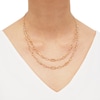 Thumbnail Image 1 of Italia D'Oro Link Chain Necklace 14K Yellow Gold 18"