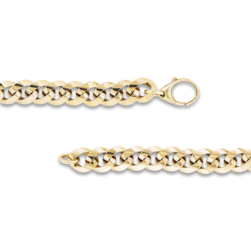 LUSSO by Italia D'Oro Monaco Chain Bracelet 14K Yellow Gold 8.5"