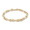 Thumbnail Image 0 of LUSSO by Italia D'Oro Men's Oval Link Bracelet 14K Yellow Gold 9"
