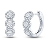 Thumbnail Image 0 of Shy Creation Diamond Huggie Earrings 1 ct tw Round 14K White Gold SC55002490V5