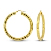 Thumbnail Image 1 of Diamond-Cut Hoop Earrings 14K Yellow Gold