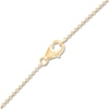 Thumbnail Image 2 of Children's Diamond Star of David Disc Charm Necklace 1/15 ct tw 14K Yellow Gold 13"