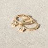 Thumbnail Image 3 of Juliette Maison Natural Pink Tourmaline Starburst Drop Earrings 10K Yellow Gold