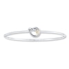 Thumbnail Image 0 of Love Knot Bangle Diamond Accent Sterling Silver/14K Gold