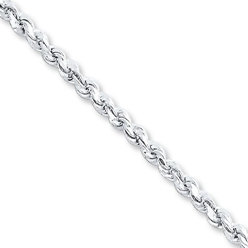 Rope Chain Anklet Sterling Silver 9 Length