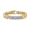 Thumbnail Image 0 of 1933 by Esquire Men's Diamond Bracelet 1/5 ct tw Round 14K Yellow Gold-Plated/Sterling Silver 8.5"