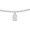 Thumbnail Image 0 of Michigan State University Anklet Sterling Silver 9"