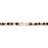 Thumbnail Image 2 of 1933 by Esquire Men's Natural Tiger's Eye Necklace 18K Yellow Gold-Plated Sterling Silver 28"