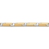 Thumbnail Image 2 of LUSSO by Italia D'Oro Men's Solid Link Chain Bracelet 14K Two-Tone Gold 8.5" 4.0mm