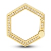 Thumbnail Image 0 of Diamond Hexagon Push Lock Charm 1/5 ct tw Round 14K Yellow Gold