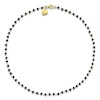 Thumbnail Image 3 of Charm'd by Lulu Frost Natural Black Spinel Bead Necklace 10K Yellow Gold 18"