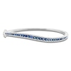Thumbnail Image 0 of LALI Jewels Natural Blue Sapphire & Diamond Bangle Bracelet 1/2 ct tw 14K White Gold