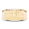 Thumbnail Image 0 of Engravable Diamond Band 1/4 ct tw Round 14K Yellow Gold 6mm