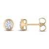 Thumbnail Image 0 of Certified Diamond Bezel-Set Solitaire Stud Earrings 1/2 ct tw 14K Yellow Gold (I1/I)