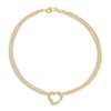 Thumbnail Image 0 of High-Polish Heart Anklet 14K Yellow Gold 10"