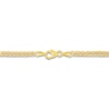 Thumbnail Image 1 of High-Polish Heart Anklet 14K Yellow Gold 10"