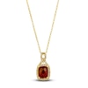 Thumbnail Image 0 of Le Vian Natural Garnet & Diamond Necklace 1/3 ct tw 14K Honey Gold