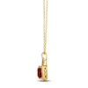 Thumbnail Image 1 of Le Vian Natural Garnet & Diamond Necklace 1/3 ct tw 14K Honey Gold