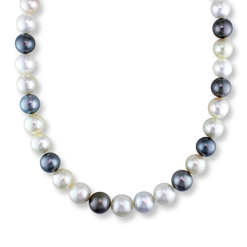Cultured Pearl Necklace 14K Yellow Gold 18" Length