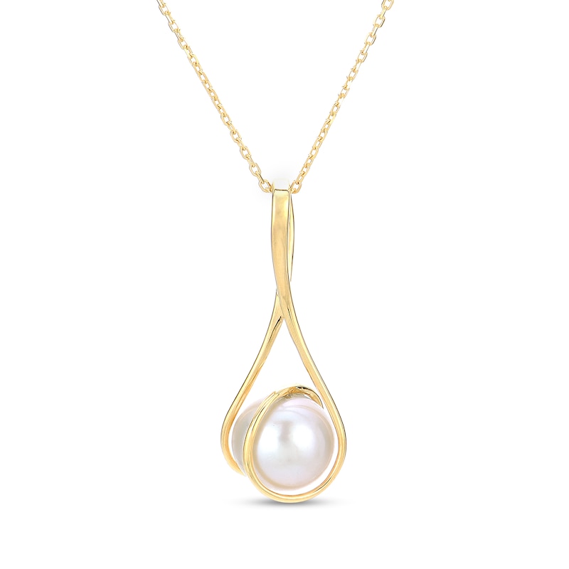 Freshwater Cultured Pearl Necklace 14K Yellow Gold