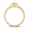 Thumbnail Image 2 of Vera Wang WISH Diamond Ring 1/2 ct tw Round 10K Yellow Gold