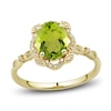 Thumbnail Image 3 of Natural Peridot Ring, Earring & Necklace Set 1/3 ct tw Emerald 10K Yellow Gold