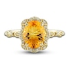 Thumbnail Image 4 of Natural Citrine Ring, Earring & Necklace Set 1/3 ct tw Diamonds 10K Yellow Gold
