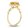 Thumbnail Image 5 of Natural Citrine Ring, Earring & Necklace Set 1/3 ct tw Diamonds 10K Yellow Gold