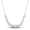 Thumbnail Image 0 of Vera Wang WISH Lab-Created Diamond Necklace 2-1/4 ct tw Emerald/Round/Marquise/Pear 14K White Gold 19"